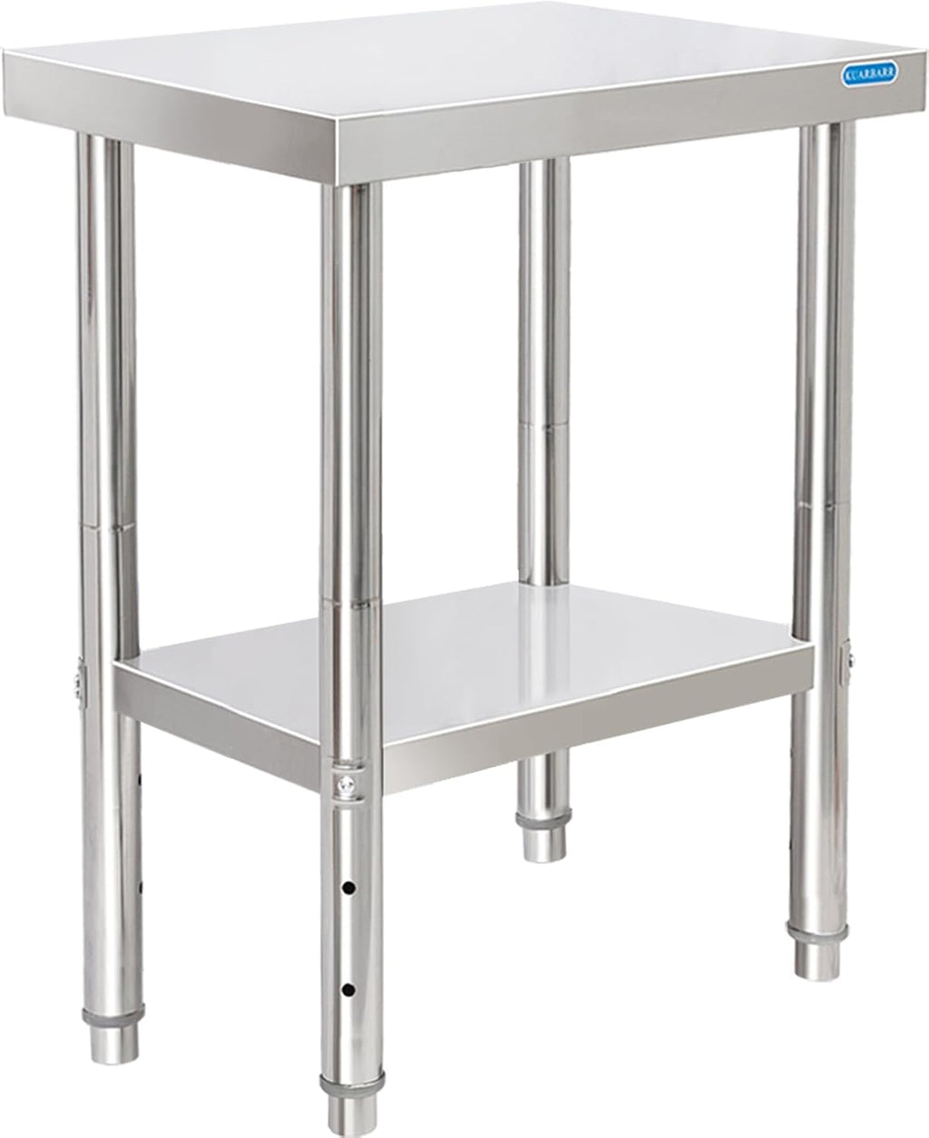 18x24-Inch Stainless Steel Commercial Kitchen Prep & Work Table with Adjustable Undershelf NSF Zevon