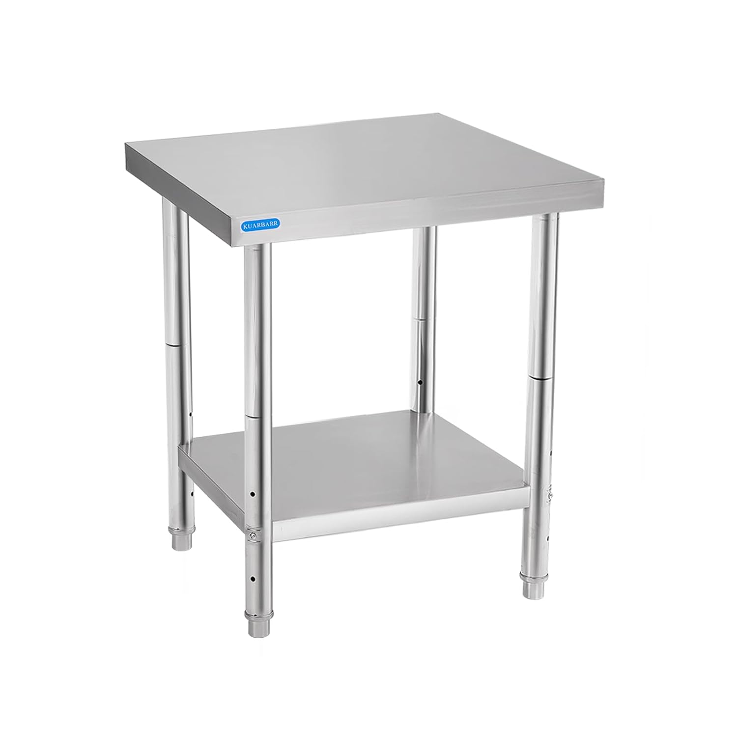 18x24-Inch Stainless Steel Commercial Kitchen Prep & Work Table with Adjustable Undershelf NSF Zevon